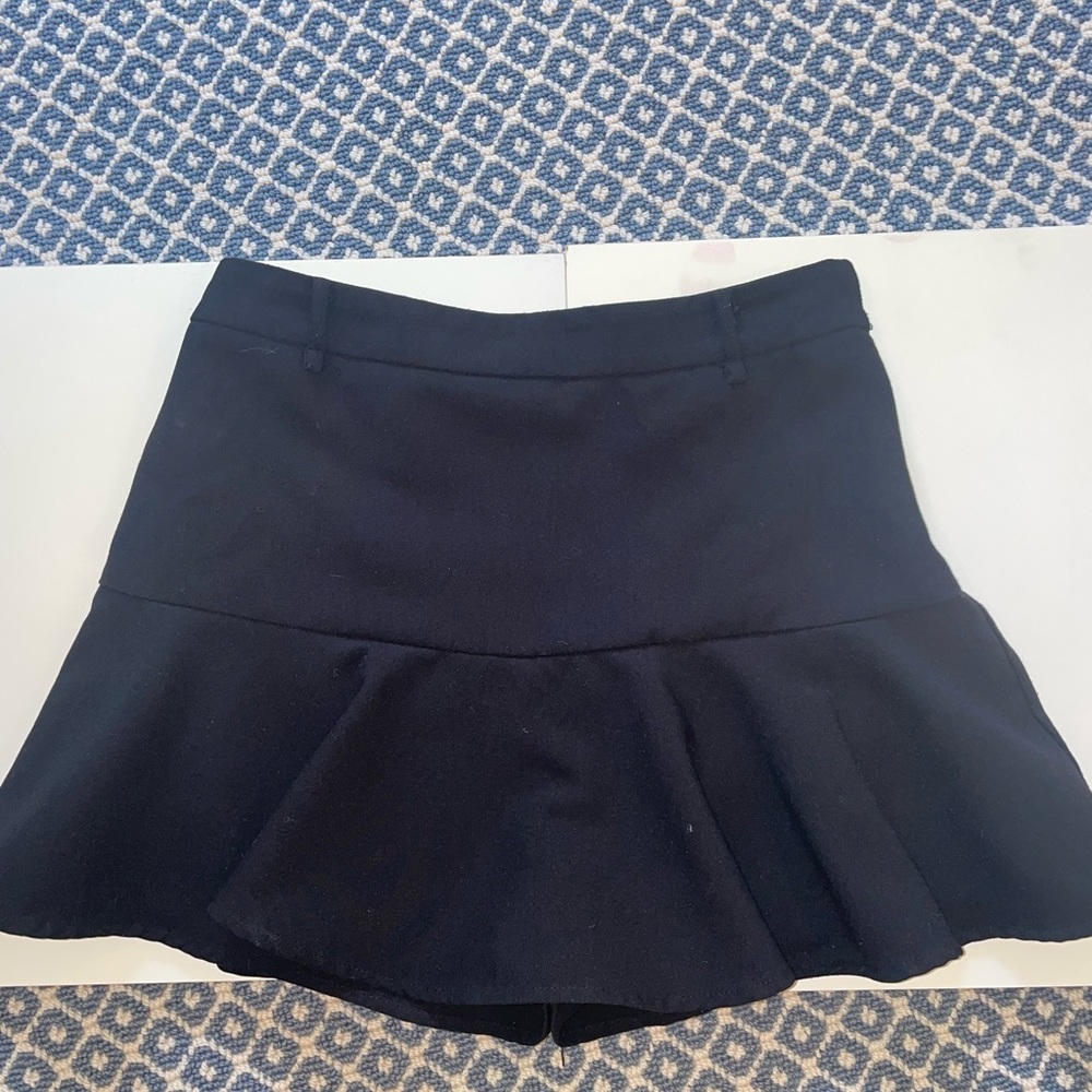 Black mini skirt